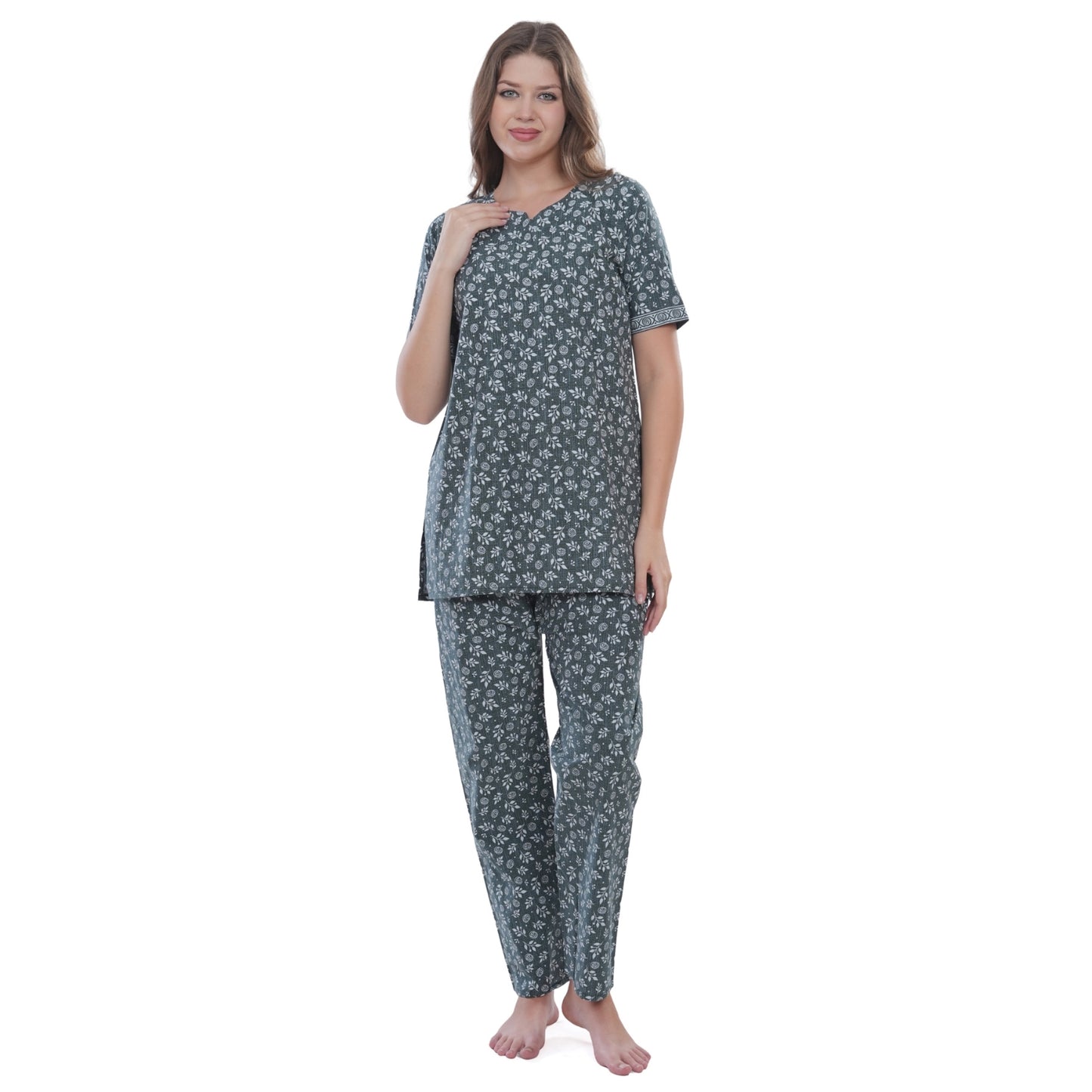 Women's Cotton Printed Straight Kurta with Pant Set – Soft, Breathable & Stylish