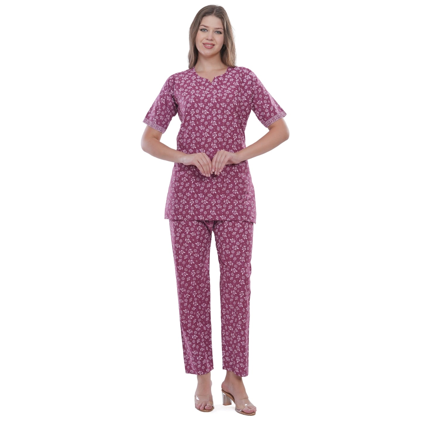 Women's Cotton Printed Straight Kurta with Pant Set – Soft, Breathable & Stylish