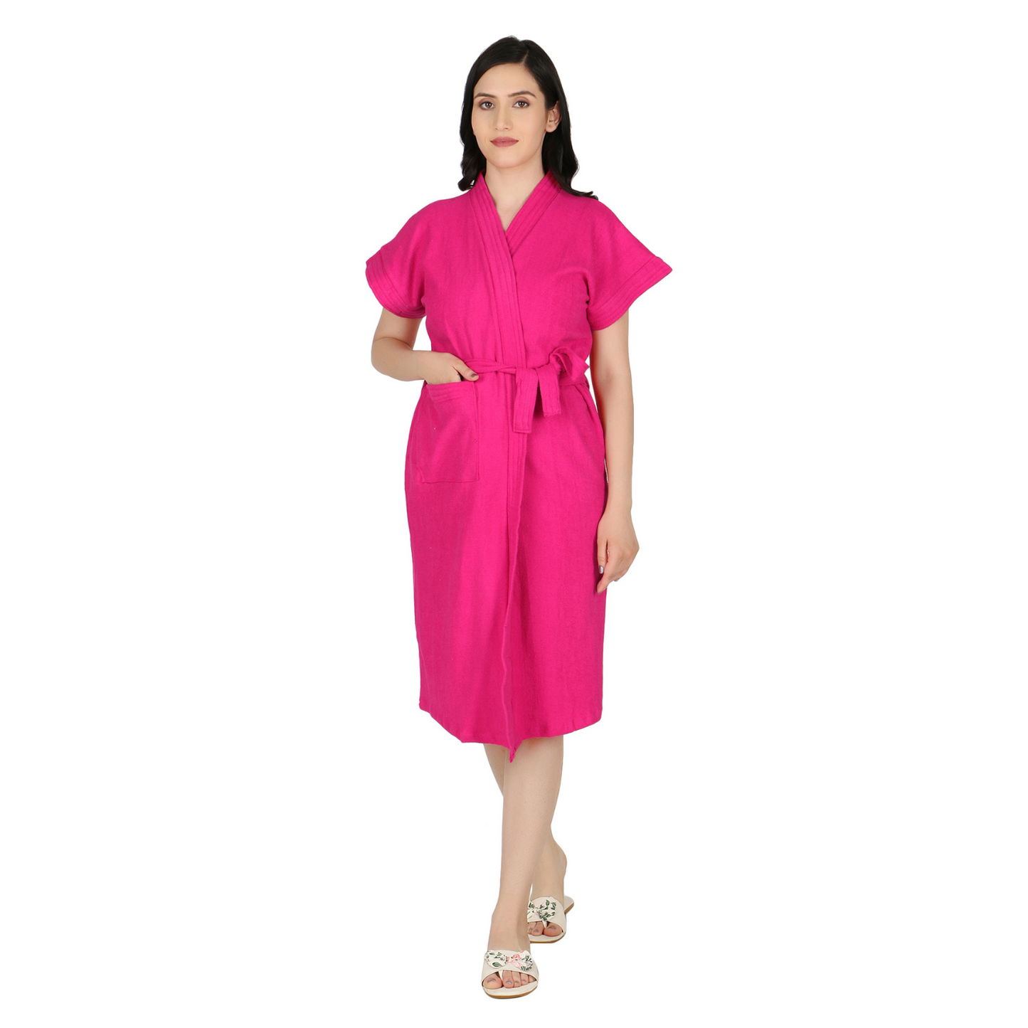 Soft & Absorbent Bathrobe for Women – Comfortable Spa & Lounge Wear (Rani)