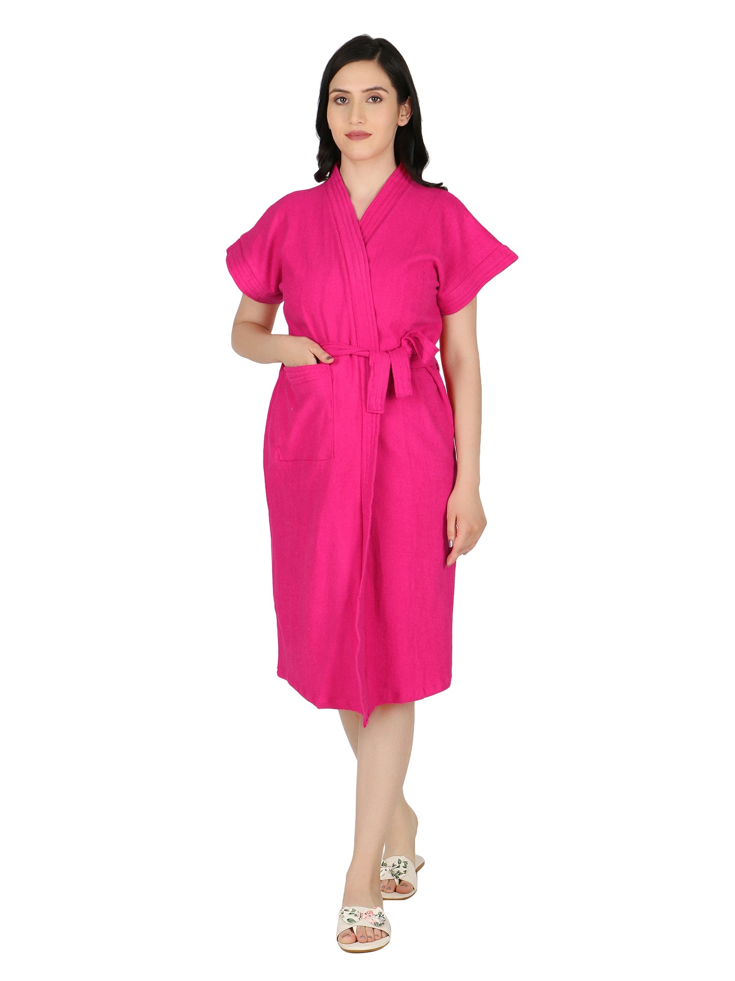 Soft & Absorbent Bathrobe for Women – Comfortable Spa & Lounge Wear (Rani)