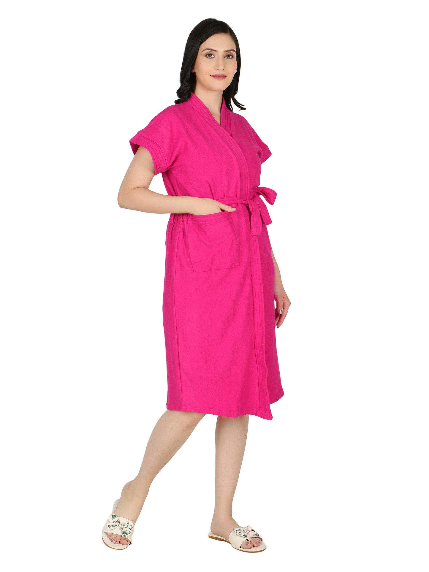 Soft & Absorbent Bathrobe for Women – Comfortable Spa & Lounge Wear (Rani)