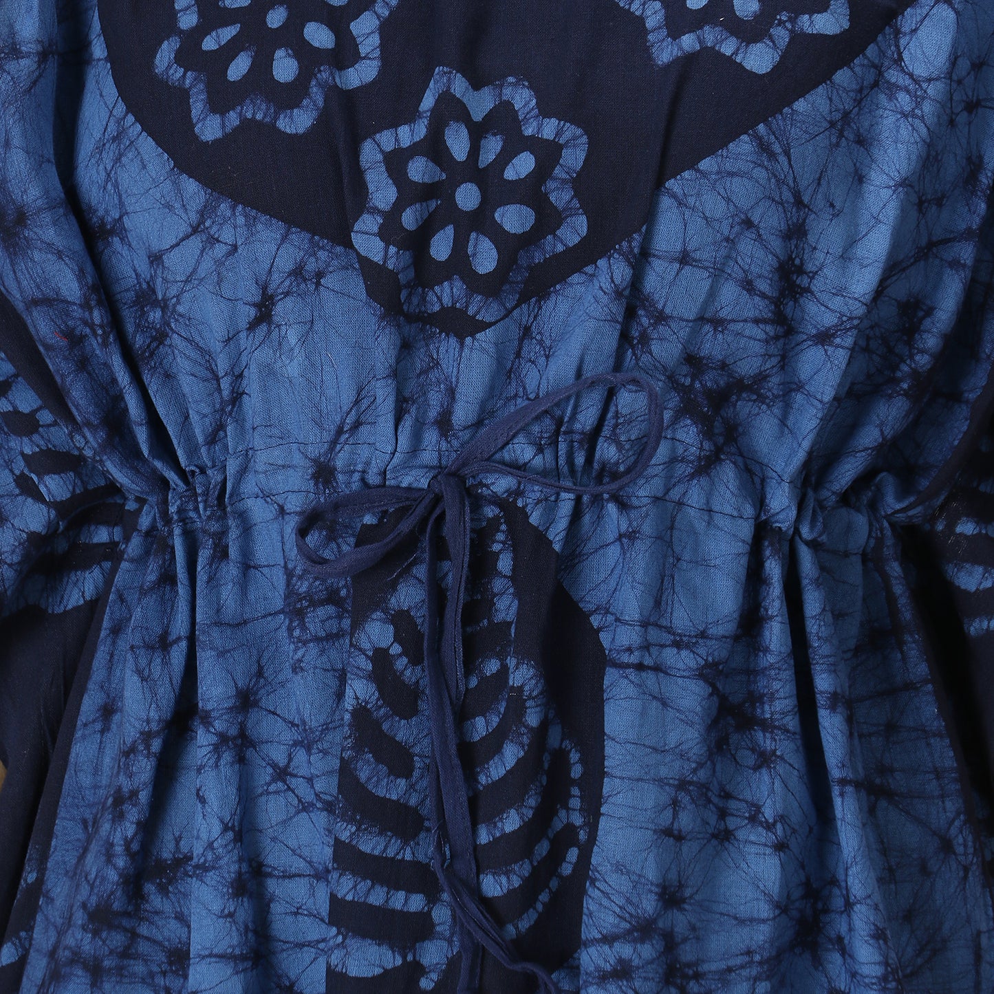 Printed Cotton Kaftan Maxi for Women – Comfortable & Stylish Lounge Wear (Ryl Blue/ Nvy Blue)