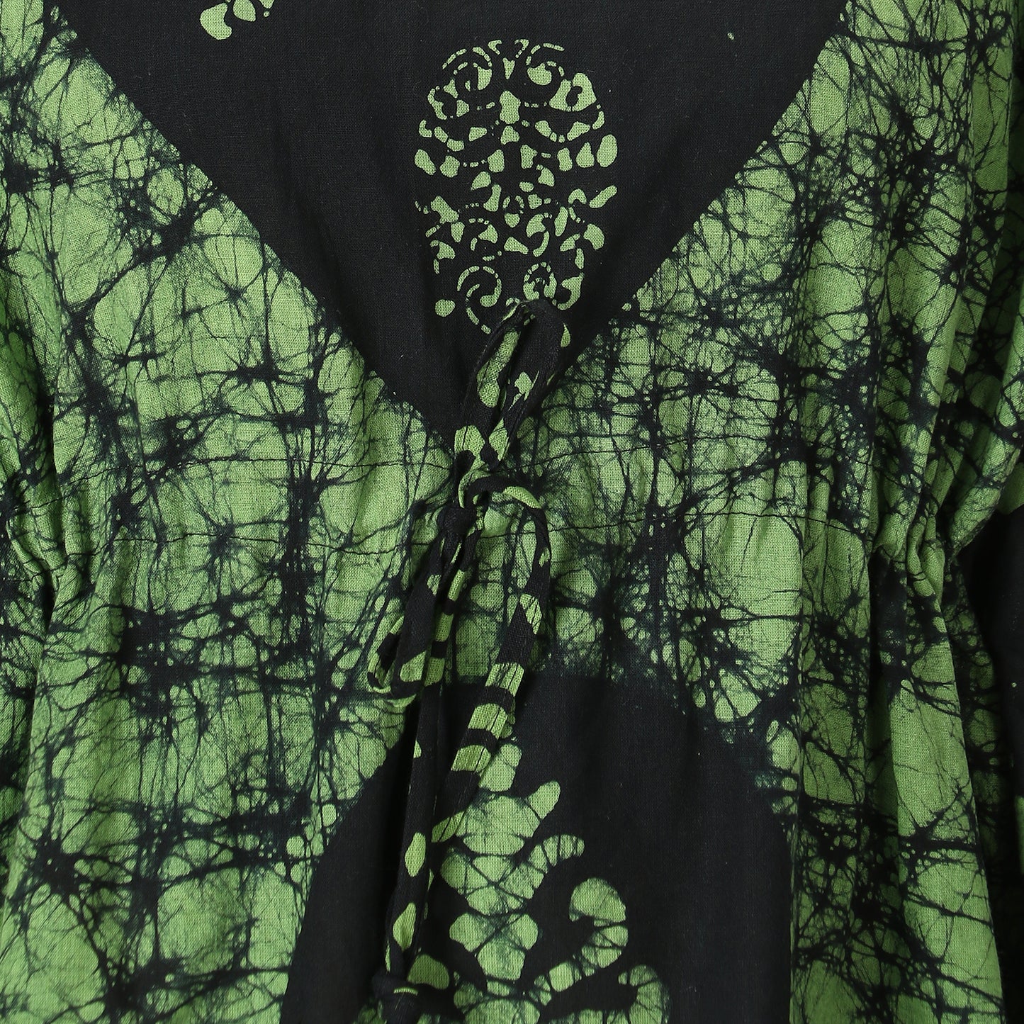 Printed Cotton Kaftan Maxi for Women – Comfortable & Stylish Lounge Wear (Green)