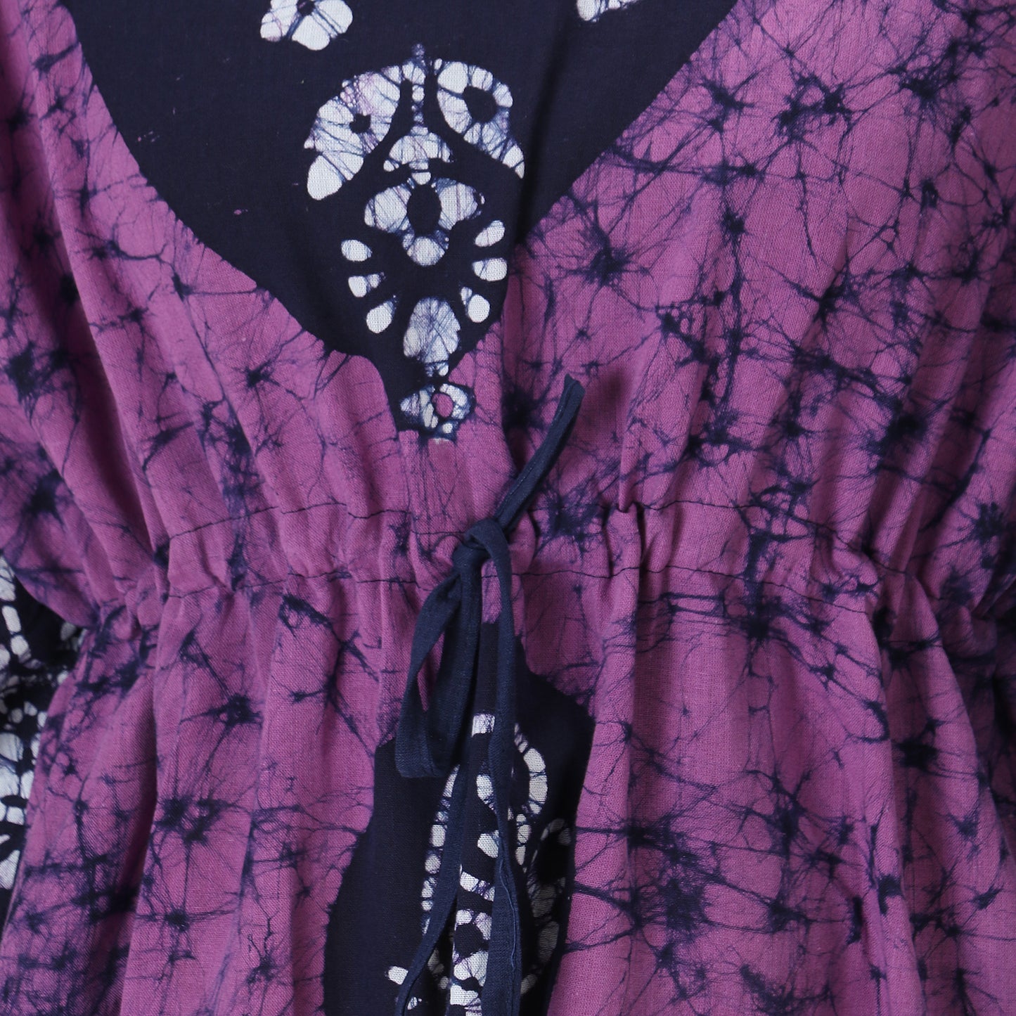 Printed Cotton Kaftan Maxi for Women – Comfortable & Stylish Lounge Wear (Purple)