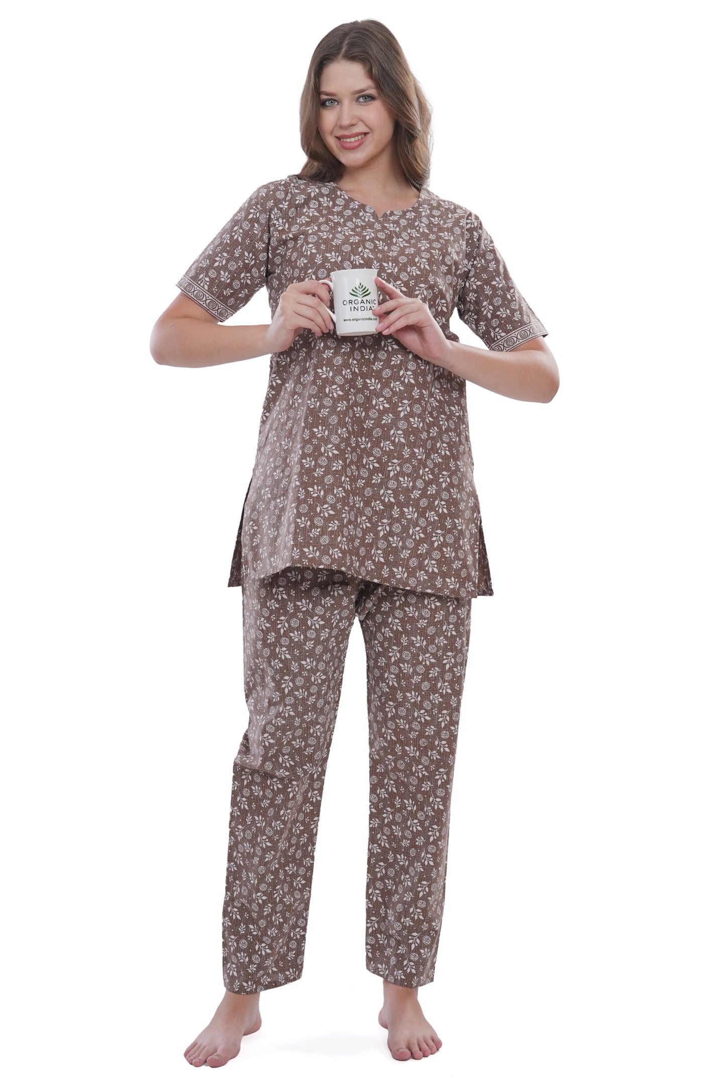Women's Cotton Printed Straight Kurta with Pant Set – Soft, Breathable & Stylish