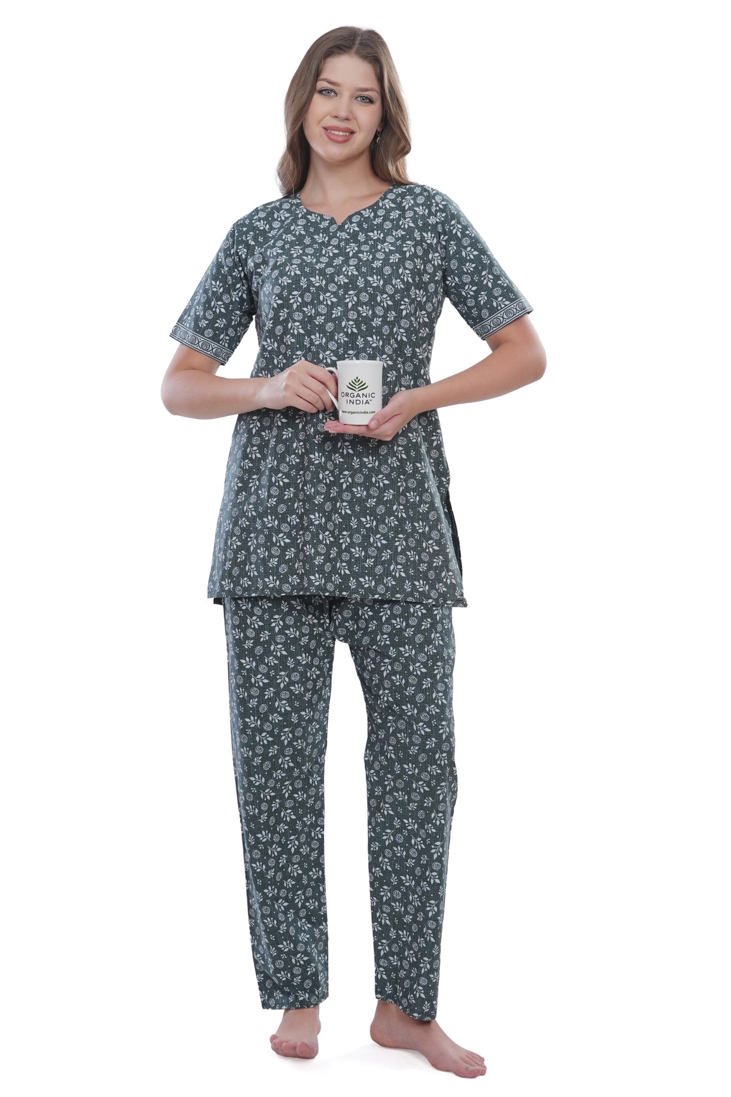 Women's Cotton Printed Straight Kurta with Pant Set – Soft, Breathable & Stylish