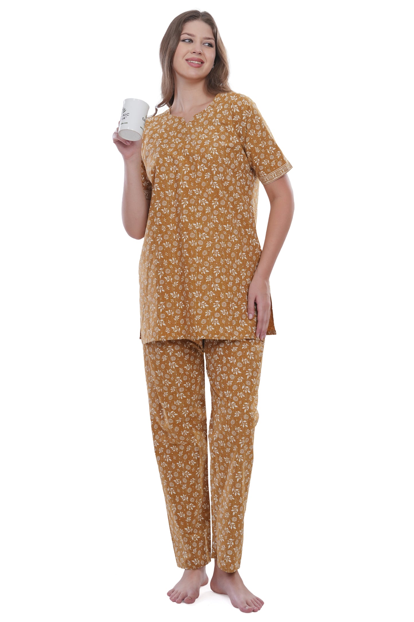 Women's Cotton Printed Straight Kurta with Pant Set – Soft, Breathable & Stylish