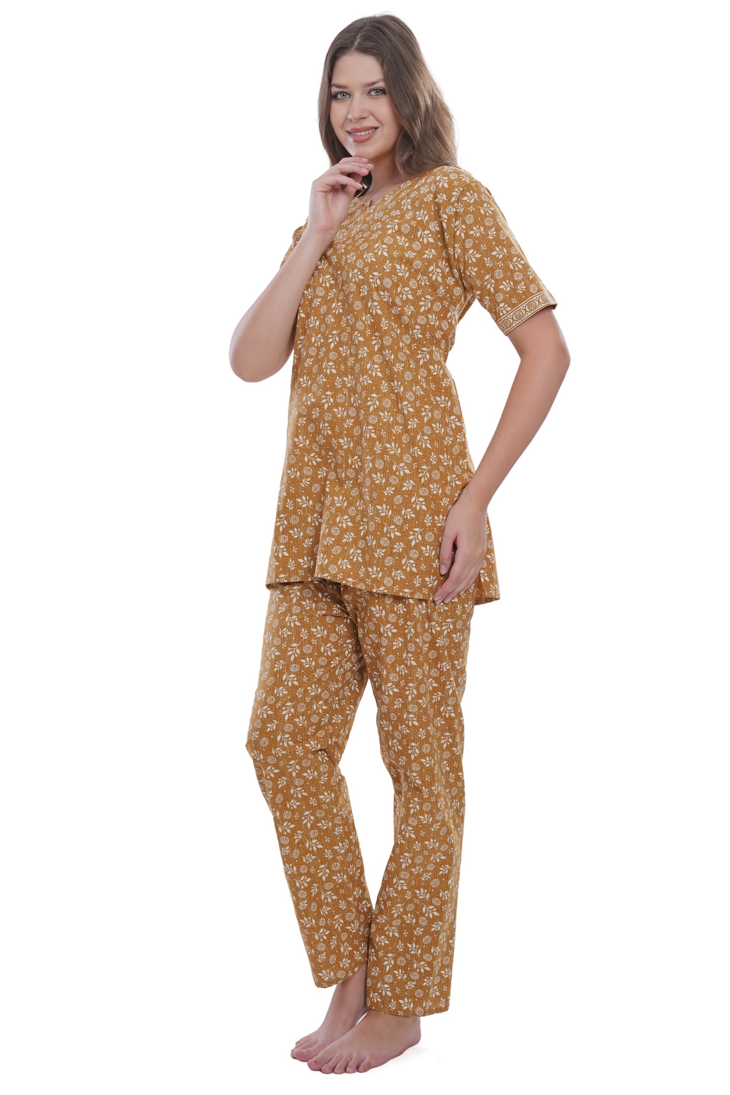 Women's Cotton Printed Straight Kurta with Pant Set – Soft, Breathable & Stylish