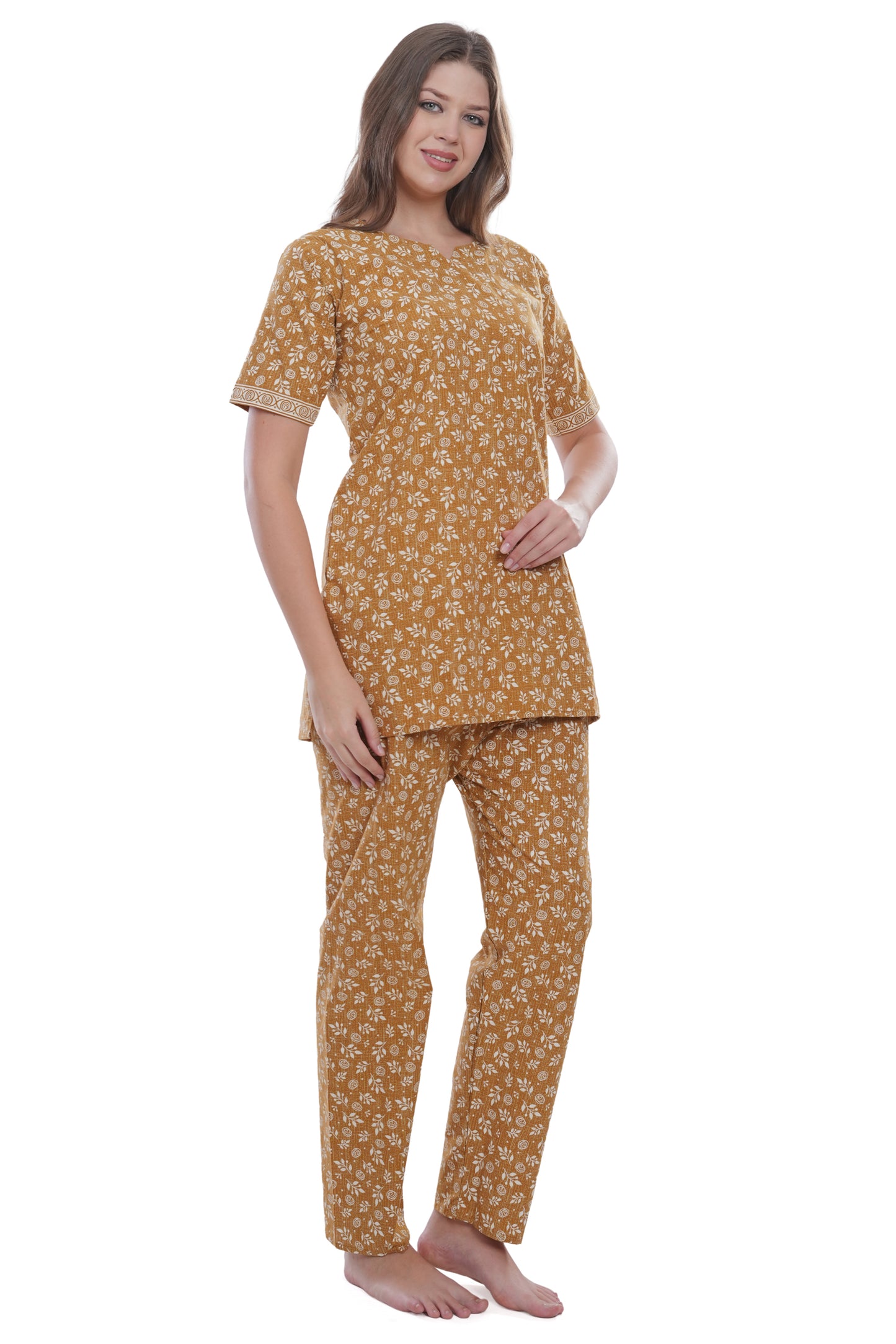 Women's Cotton Printed Straight Kurta with Pant Set – Soft, Breathable & Stylish