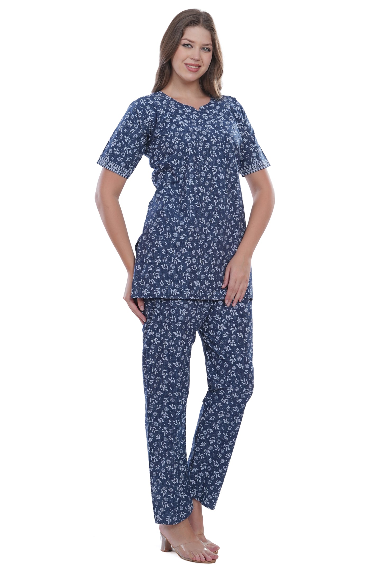 Women's Cotton Printed Straight Kurta with Pant Set – Soft, Breathable & Stylish