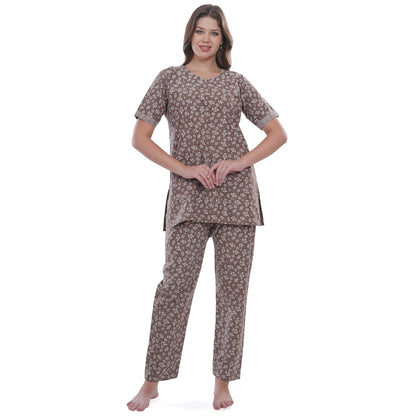 Women's Cotton Printed Straight Kurta with Pant Set – Soft, Breathable & Stylish