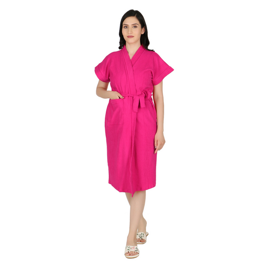 Soft & Absorbent Bathrobe for Women – Comfortable Spa & Lounge Wear (Rani)