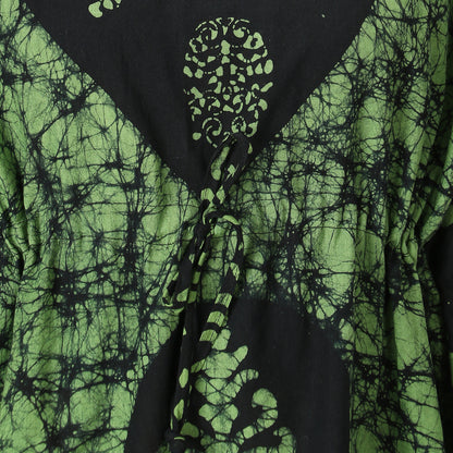 Printed Cotton Kaftan Maxi for Women – Comfortable & Stylish Lounge Wear (Green)