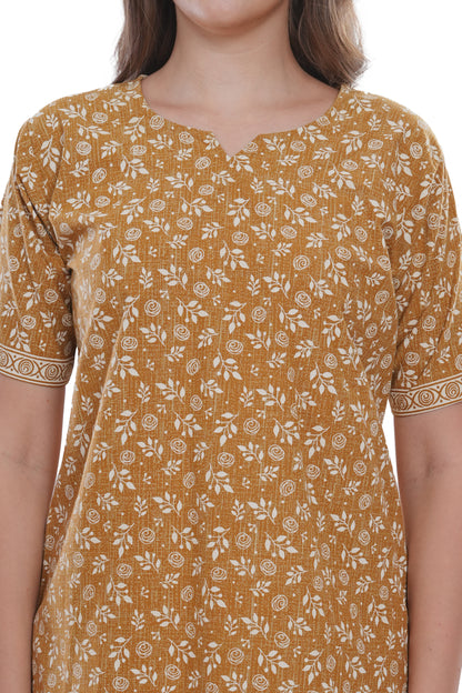 Women's Cotton Printed Straight Kurta with Pant Set – Soft, Breathable & Stylish