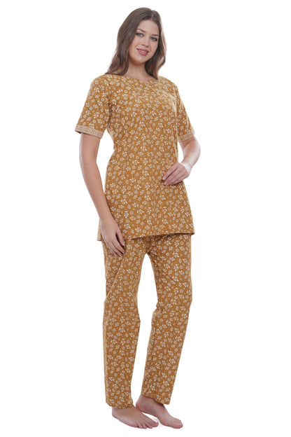Women's Cotton Printed Straight Kurta with Pant Set – Soft, Breathable & Stylish